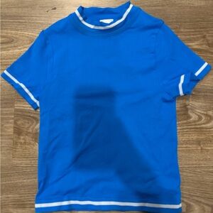 Gymshark Women’s Seamless T-shirt, XS, body fit, blue